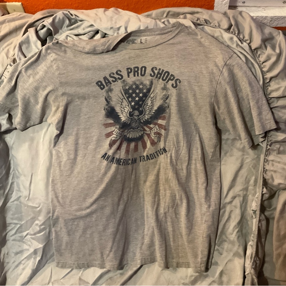 Bass Pro Shops Eagle Graphic T-Shirt - Light Gray